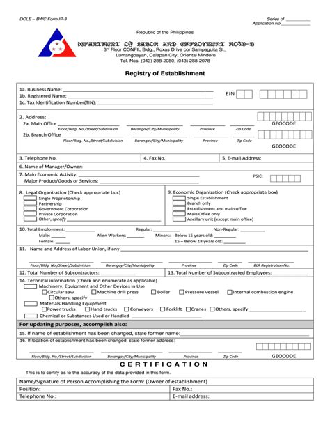 dole company check|Registration of Establishment Under Rule 1020 .